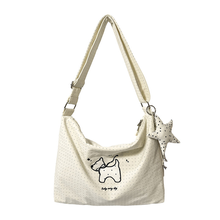 Lässige Grafik Schultertasche Karnz