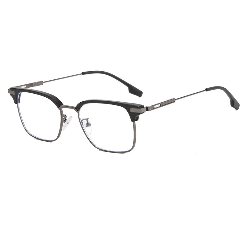 Damen quadratische Sonnenbrille mit leichtem Metallrahmen und breiten Bügeln Karnz