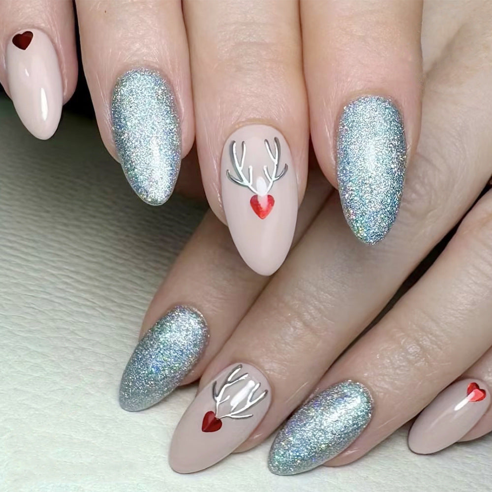 Künstlerisches, urlaubsbezogenes Press-On-Nagelset Karnz