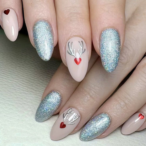 Künstlerisches, urlaubsbezogenes Press-On-Nagelset Karnz