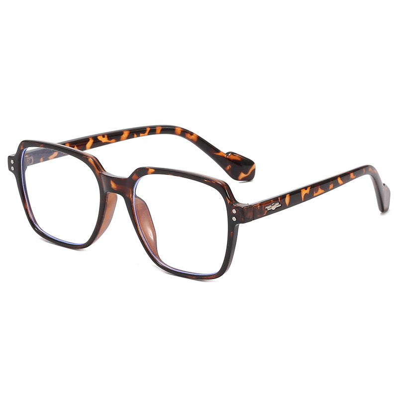 Damen quadratische Brille mit transparentem Rahmen und stylischem Design Karnz