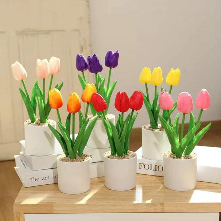 Realistisches Tulpenblumenarrangement