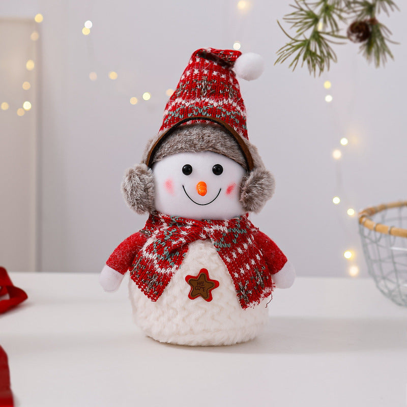 Dekorative Schneemann Figur Karnz