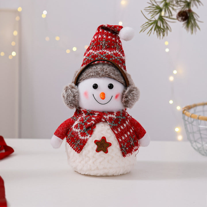 Dekorative Schneemann Figur Karnz