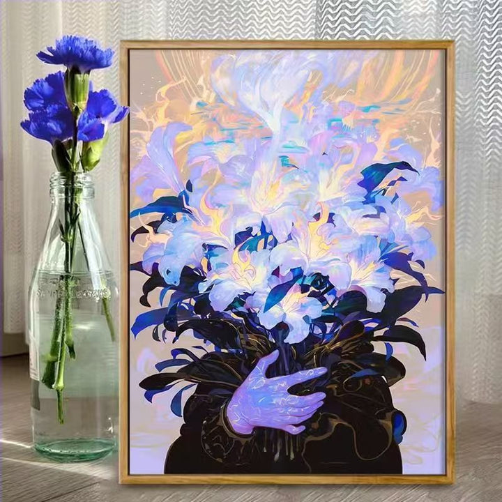 Florale Fantasie Illustrationskunstdruck Karnz