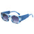 Damen geometrische Oversized-Sonnenbrille mit breitem Design Karnz