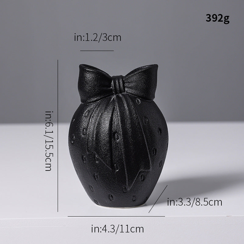 Nordic Strick-Top Keramikvase