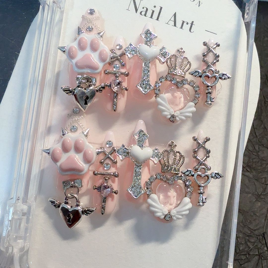 Glamouröses 3D Dekoratives Nagelkunst Set
