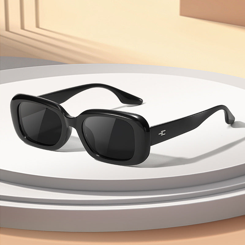 Moderne oversized rechteckige Sonnenbrille Karnz