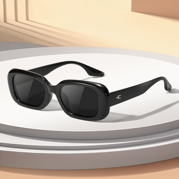 Moderne oversized rechteckige Sonnenbrille Karnz