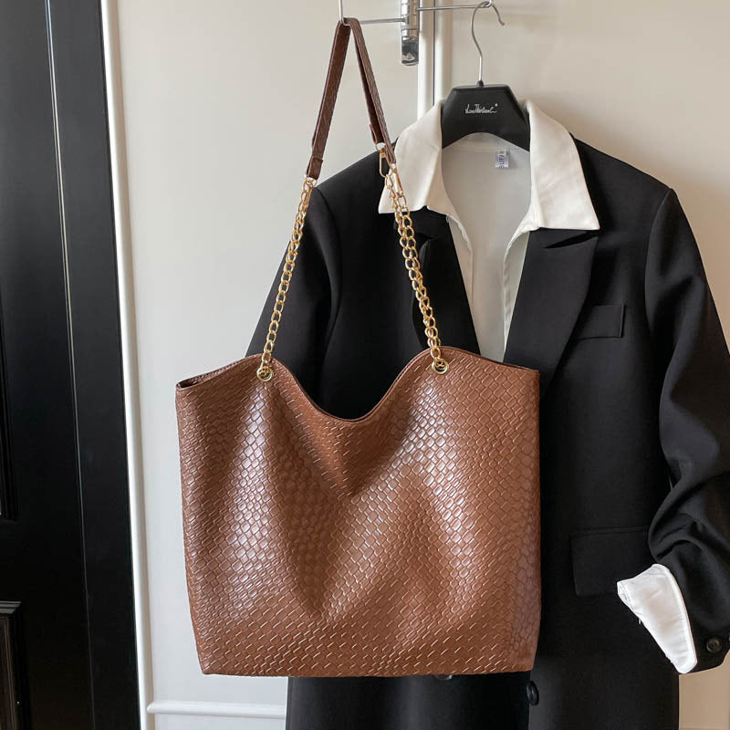 Elegante strukturierte Shopper-Tote-Tasche