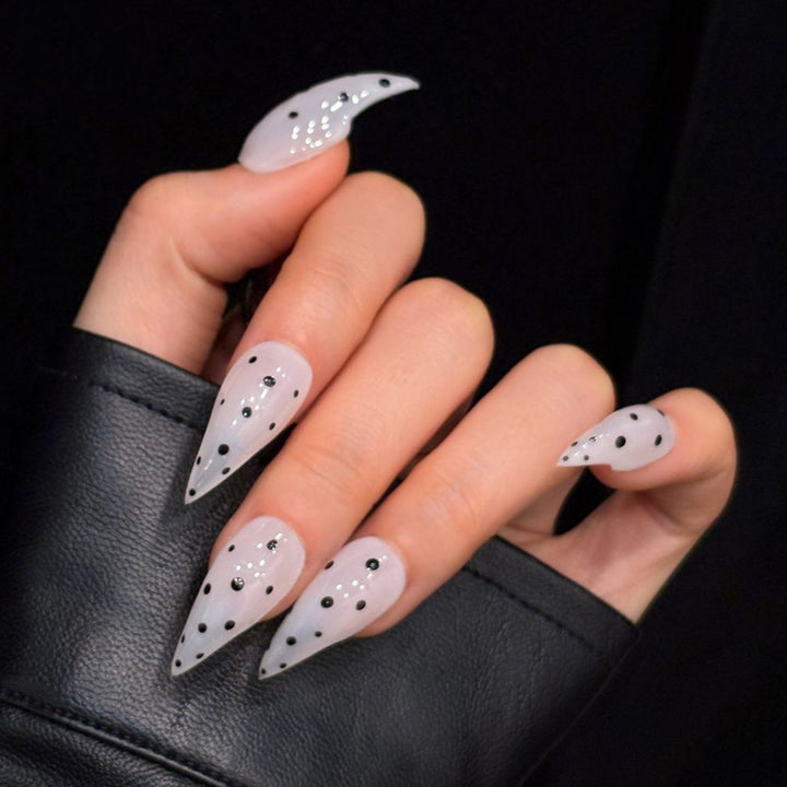 Stiletto Acryl Press-On Nagel Set mit elegantem Design