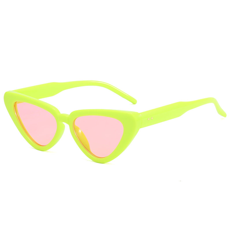 Damen stilvolle Cat-Eye Sonnenbrille mit auffälligem Design Karnz
