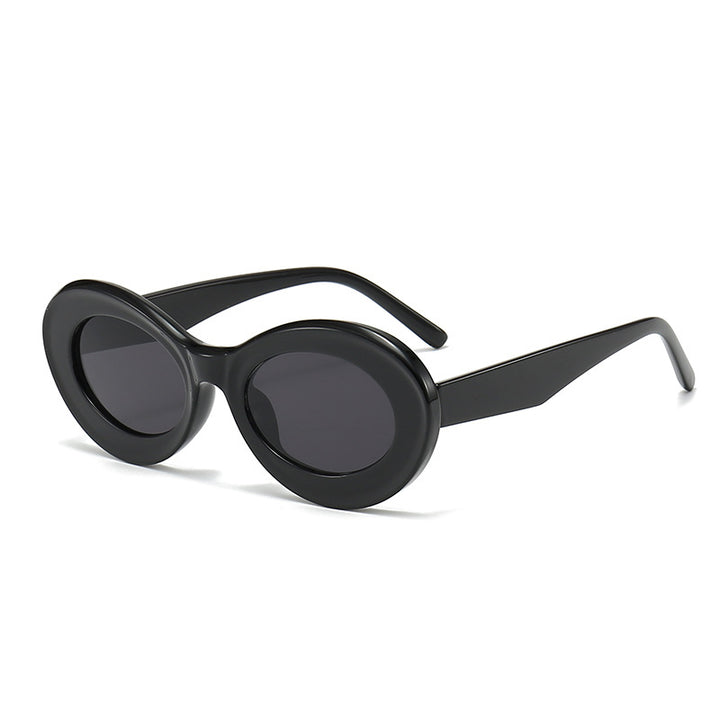 Damen modische ovalförmige Sonnenbrille mit innovativem Design Karnz