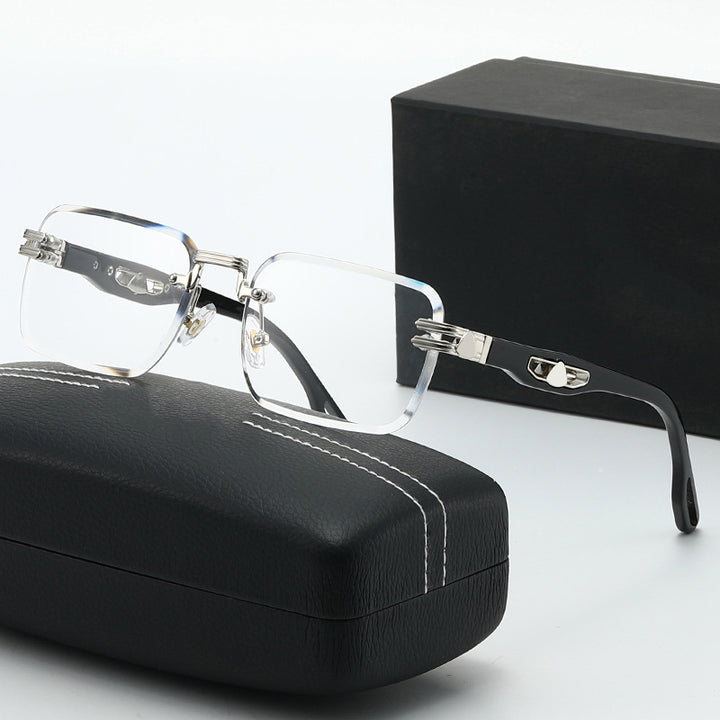 Damen stilvolle quadratische Korrektionsbrille Karnz