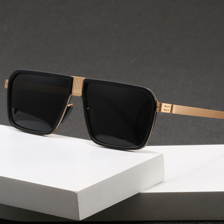 Damen modische Sonnenbrille im modernen, eckigen Design Karnz