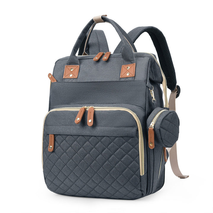 Vielseitiger Mehrfach-Taschen Stepp-Rucksack Karnz