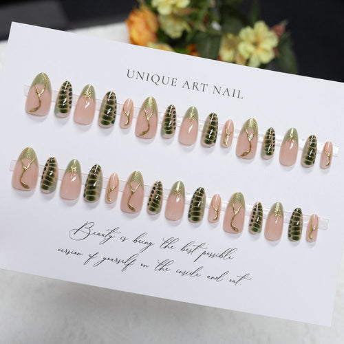 Künstlerische Lange Stiletto Nagelkunst