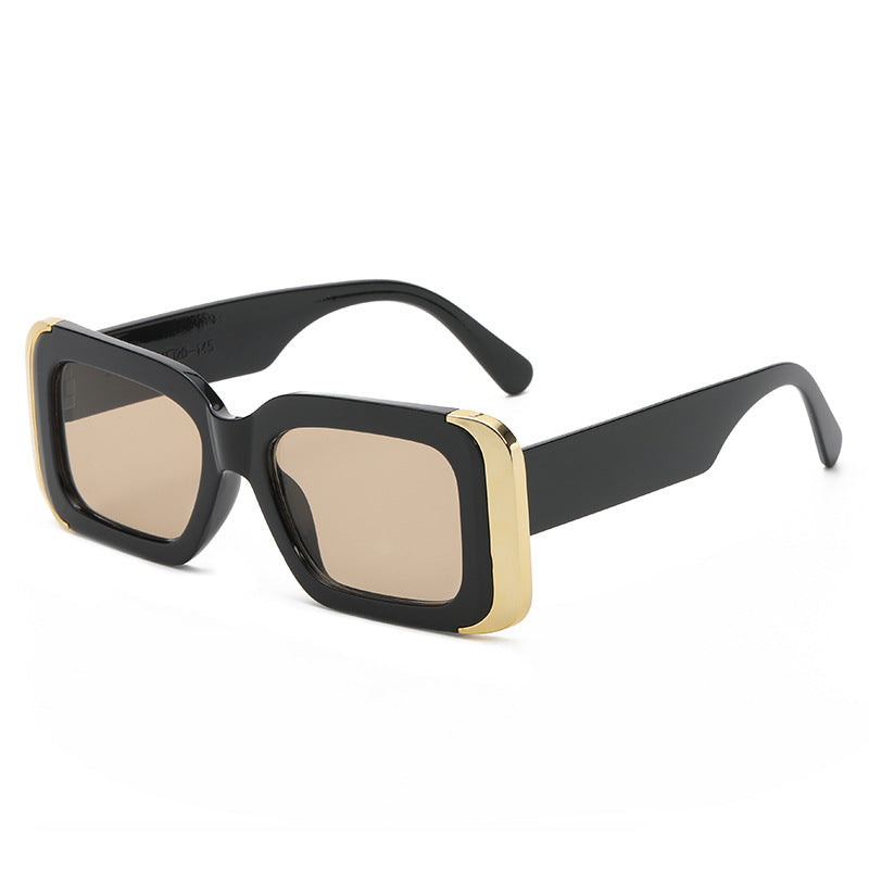 Damen Oversized-Sonnenbrille im modernen Animal-Print-Design Karnz