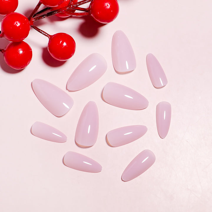 Press-On Nail Kit mit Mandelform und natürlichem Finish Karnz