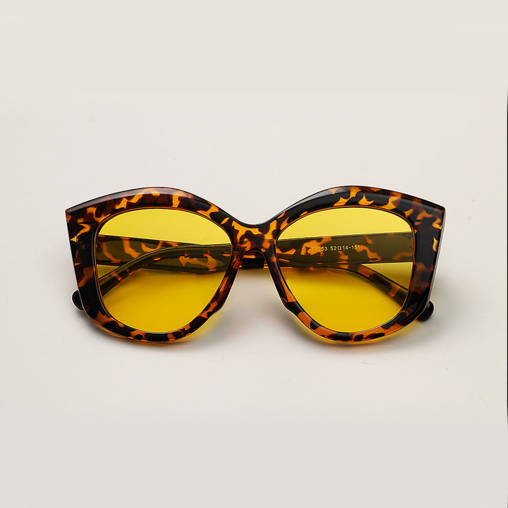 Damen stylische Katzenaugen Sonnenbrille Karnz