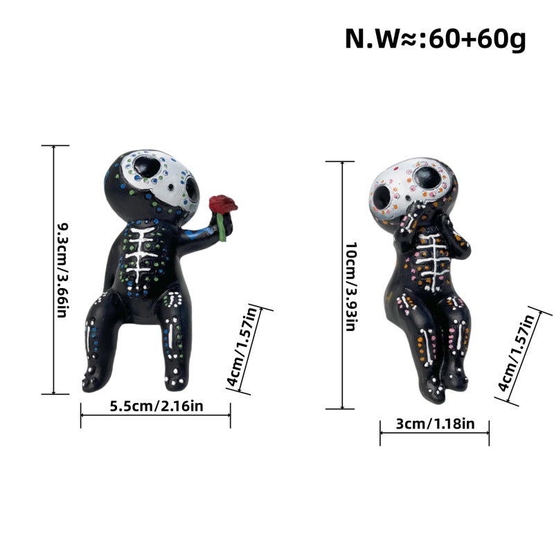 Romantische Skeletfigur Karnz