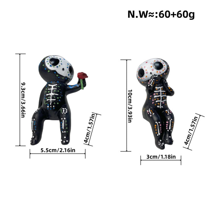 Romantische Skeletfigur Karnz