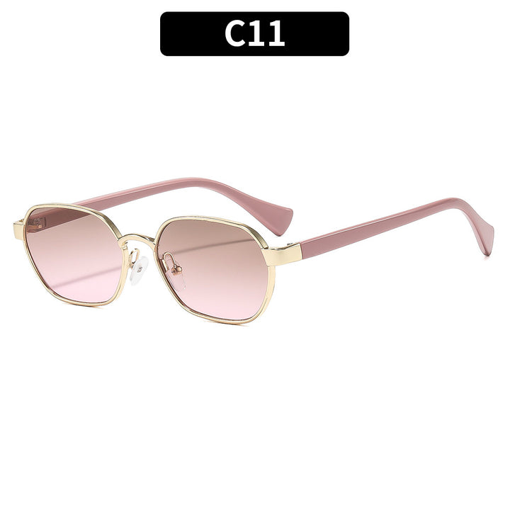 Moderne Anziehung Vintage-inspirierte quadratische Sonnenbrille