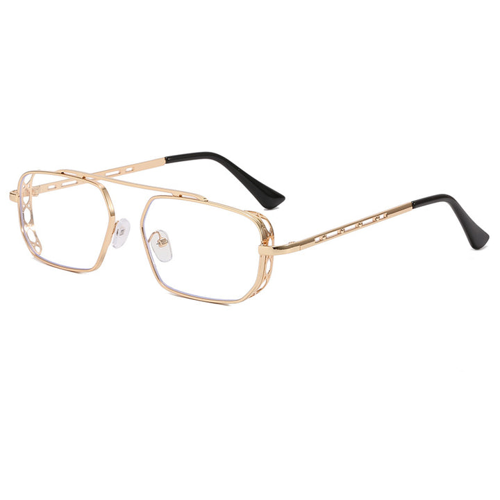 Damen modische Sonnenbrille im modernen Hexagon-Design Karnz