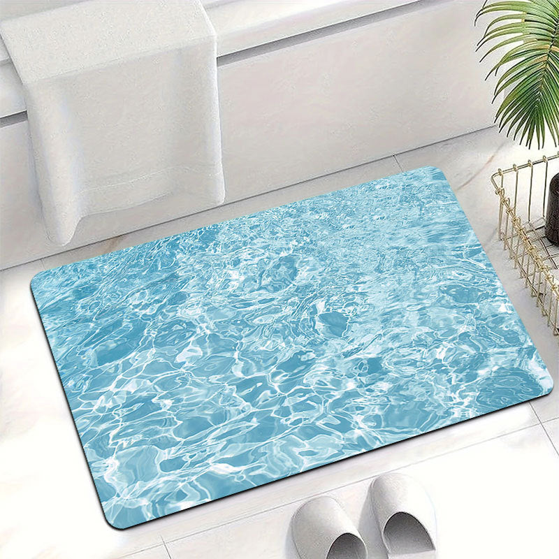 Wasser-Themen Weicher Badteppich