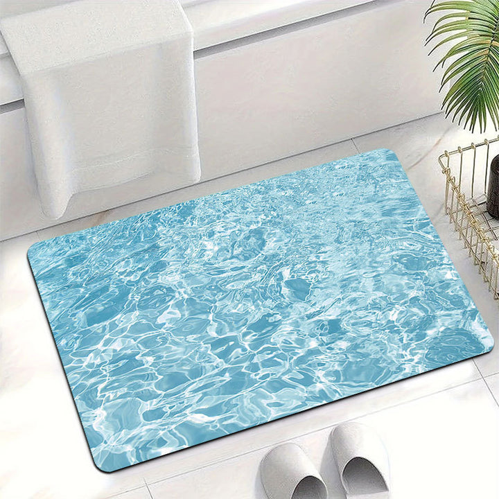 Wasser-Themen Weicher Badteppich