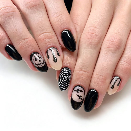 Themen Dekorative Press-On Nagelset
