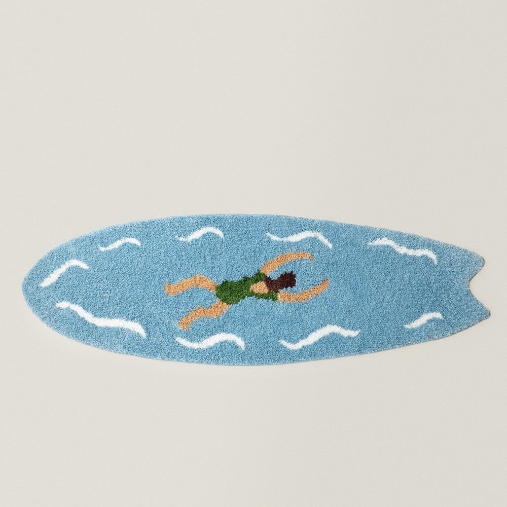 Surfboard-förmige dekorative Badematte Karnz