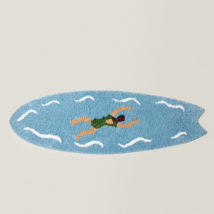 Surfboard-förmige dekorative Badematte Karnz