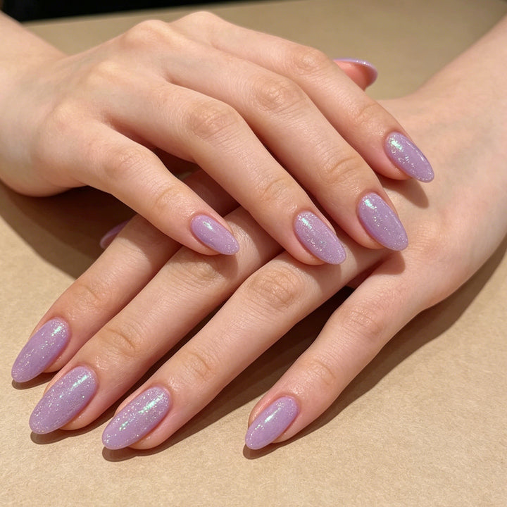 Glitzernde mandelförmige Nagelkunstverlängerungen Karnz