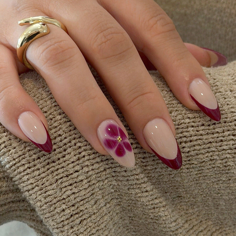 Elegante Floral Design Press-On Nails Karnz