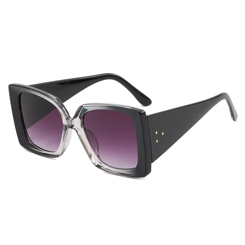Damen Überdimensionierte Leo-Sonnenbrille Karnz