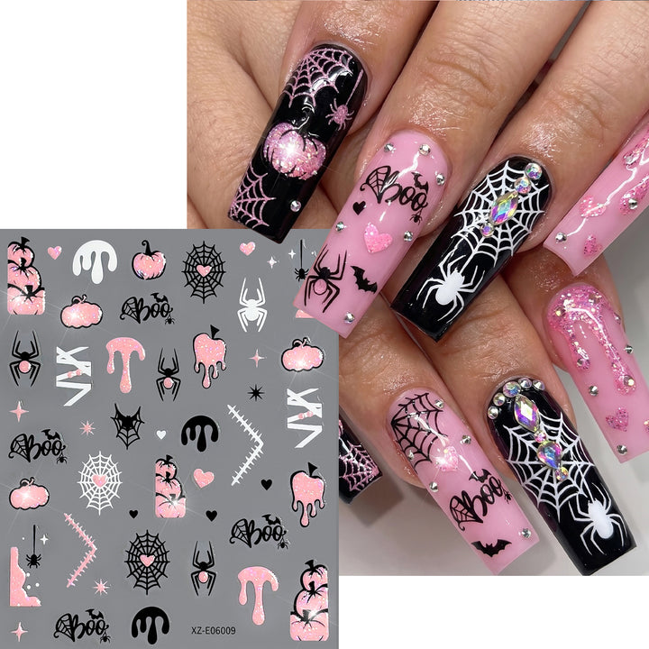 Halloween-Themen Nagelkunst Aufkleber Set  1791507032