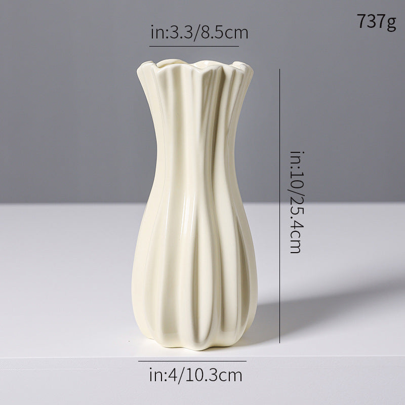 Elegante beschichtete Keramikvase