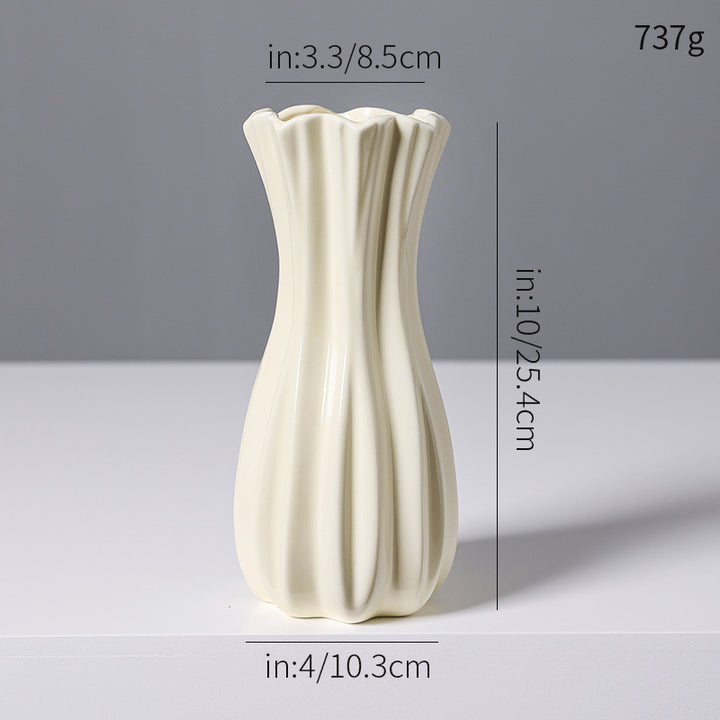 Elegante beschichtete Keramikvase