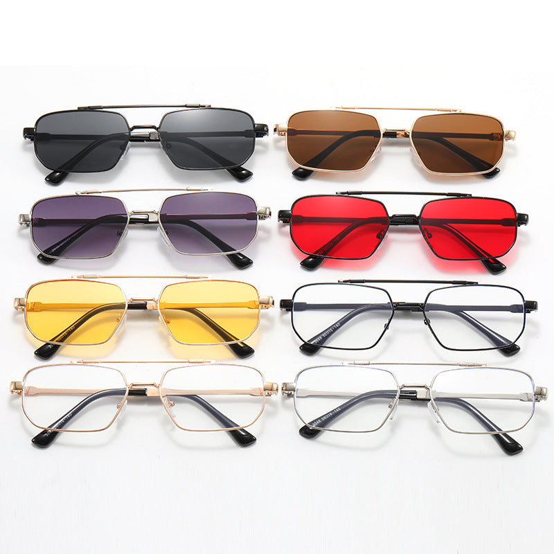 Damen modische geometrische Brille mit leichtem Metallrahmen Karnz