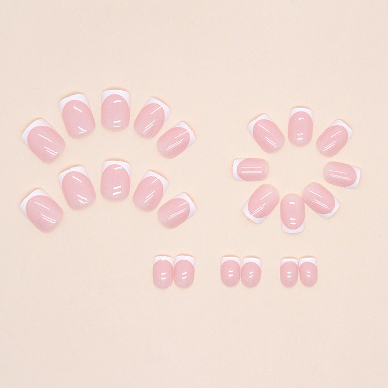 Elegantes französisches Tip-Acryl-Nagel-Set Karnz