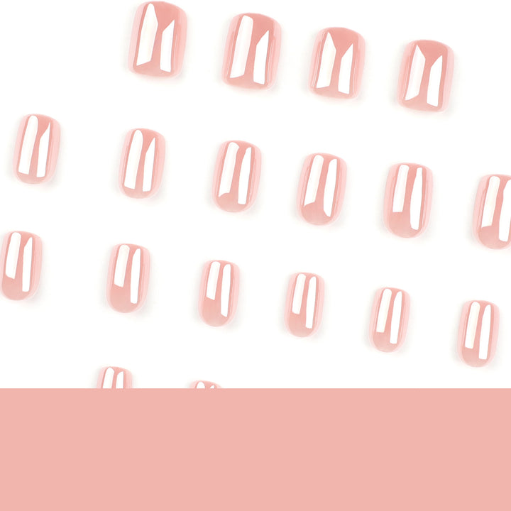 Elegante Nagelkunst im Rosé Metallic-Look Karnz