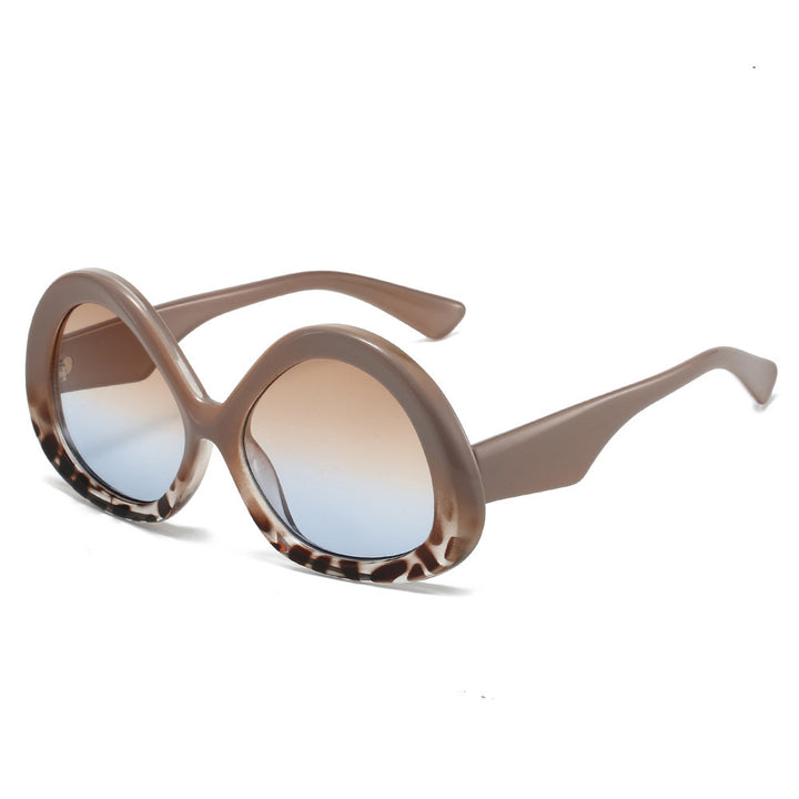 Oversized Retro-inspirierte Schmetterlingssonnenbrille Karnz