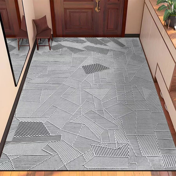 Modern geometrischer Eingangsbereich Teppich