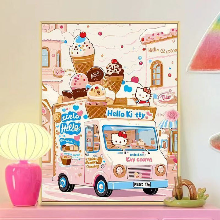 Niedliches bäckerei-themed Wandkunstdruck Karnz
