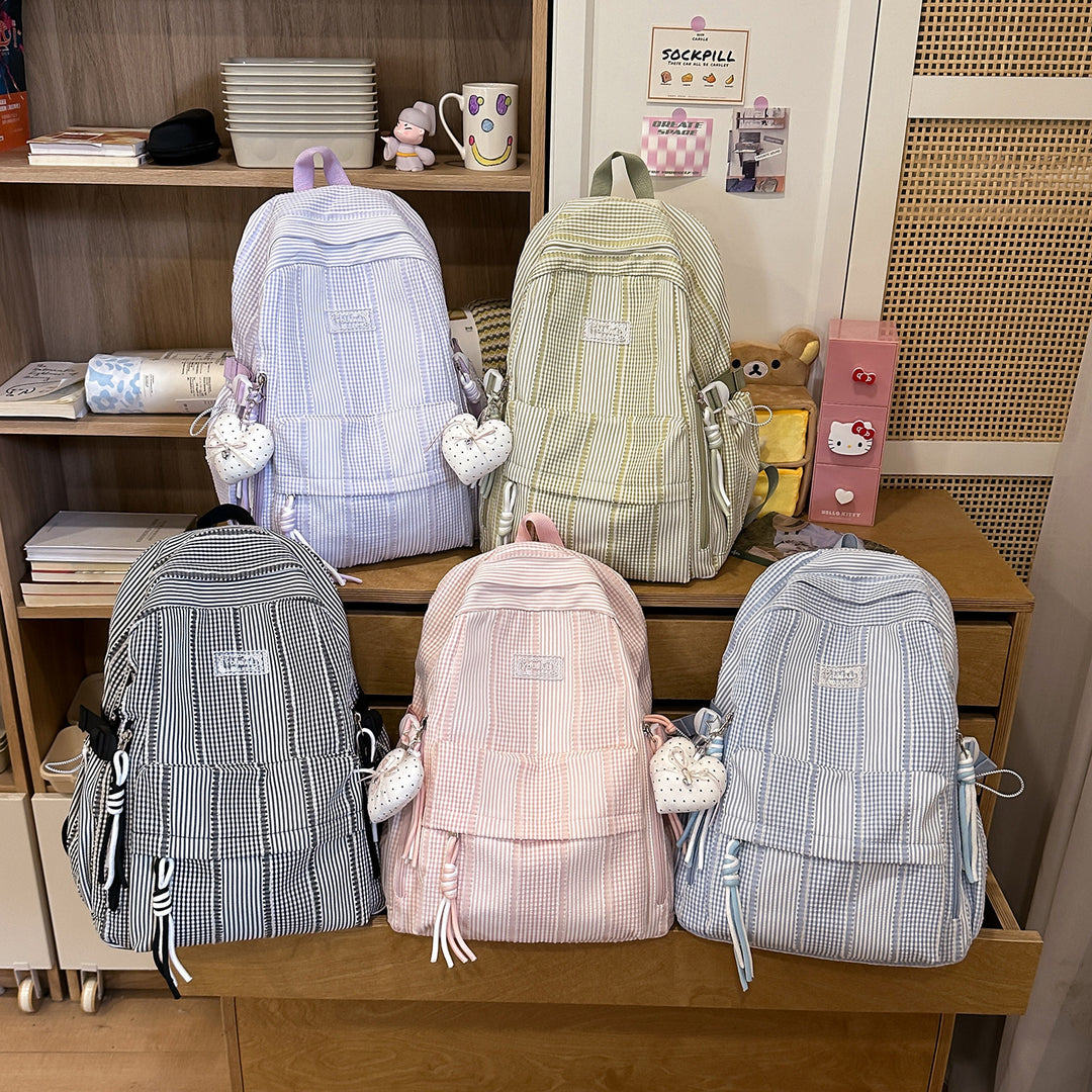 Stylische gestreifte Freizeit-Rucksack Karnz