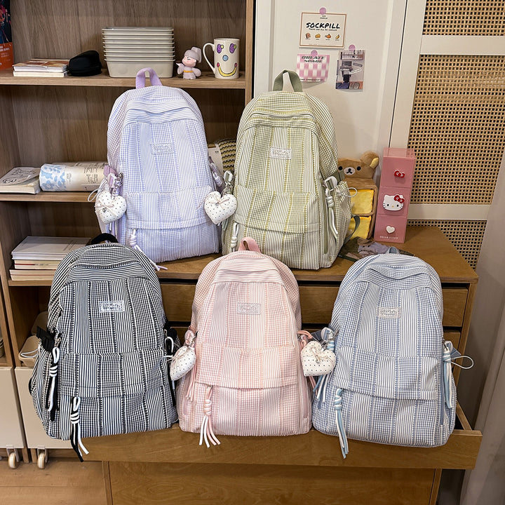 Stylische gestreifte Freizeit-Rucksack Karnz
