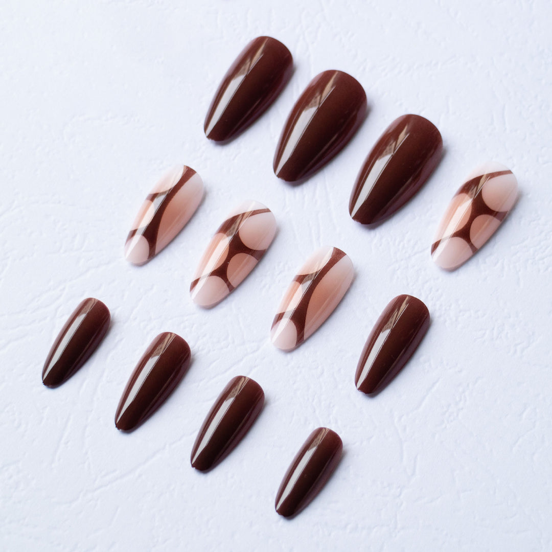Künstlerisches mandelförmiges Nagelkunst-Set