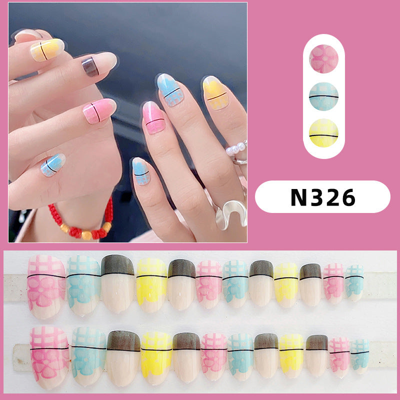 Kreatives Muster Press-On Nagelset